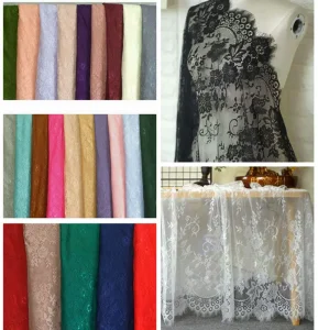 Wide lace eyelash lace
