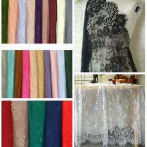 Wide lace eyelash lace