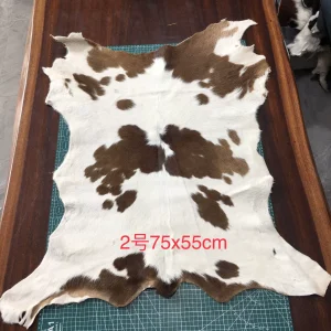 Brown and white Cow hide